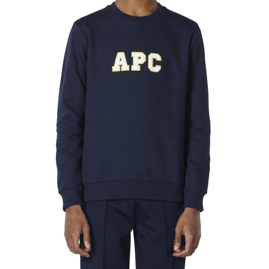 Malcolm - Collage Logo Sweater - Navy