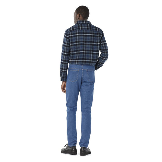 - Trek - Wool Checked Shirt - Blue