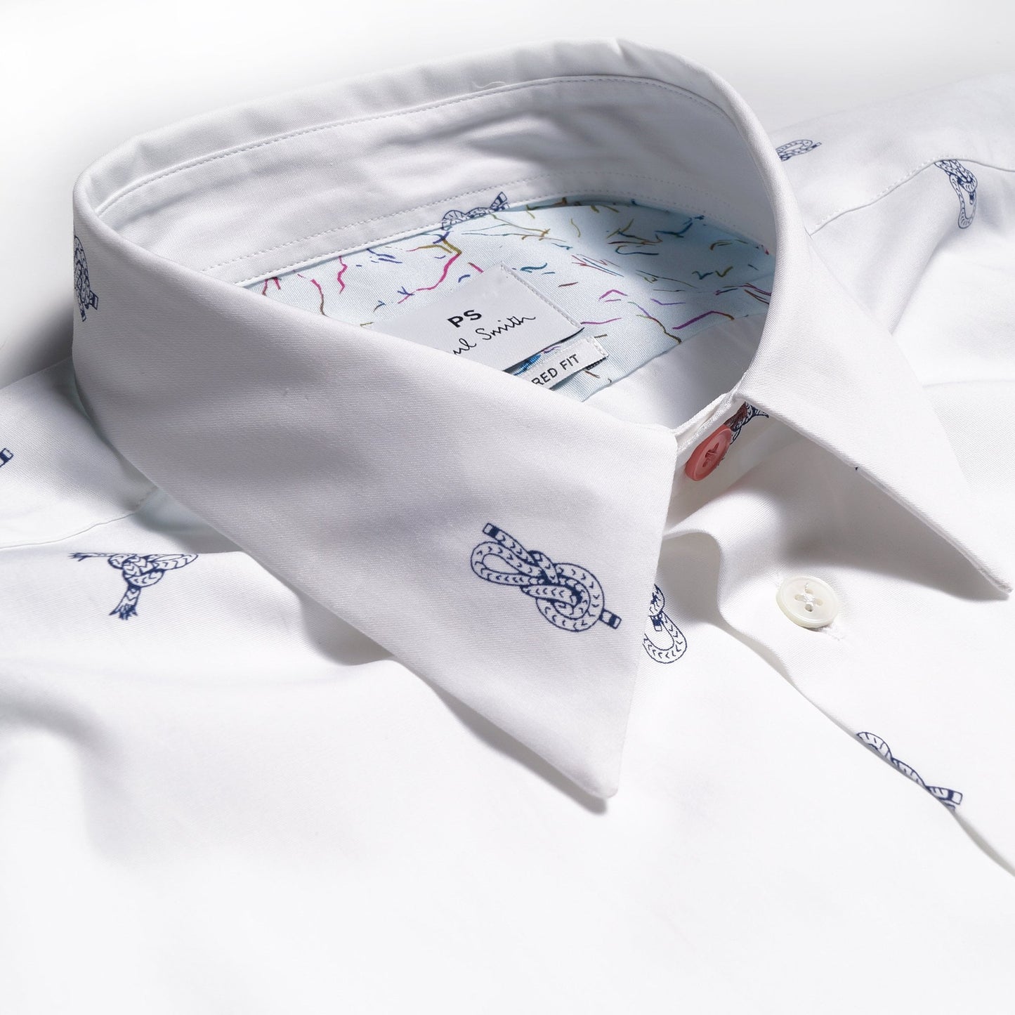 - Climbers Knots Print Shirt - White