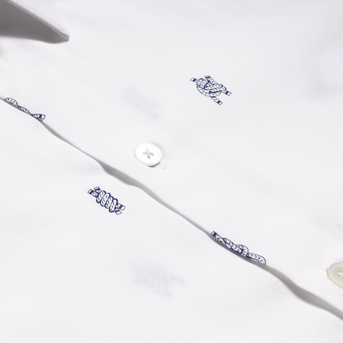 - Climbers Knots Print Shirt - White