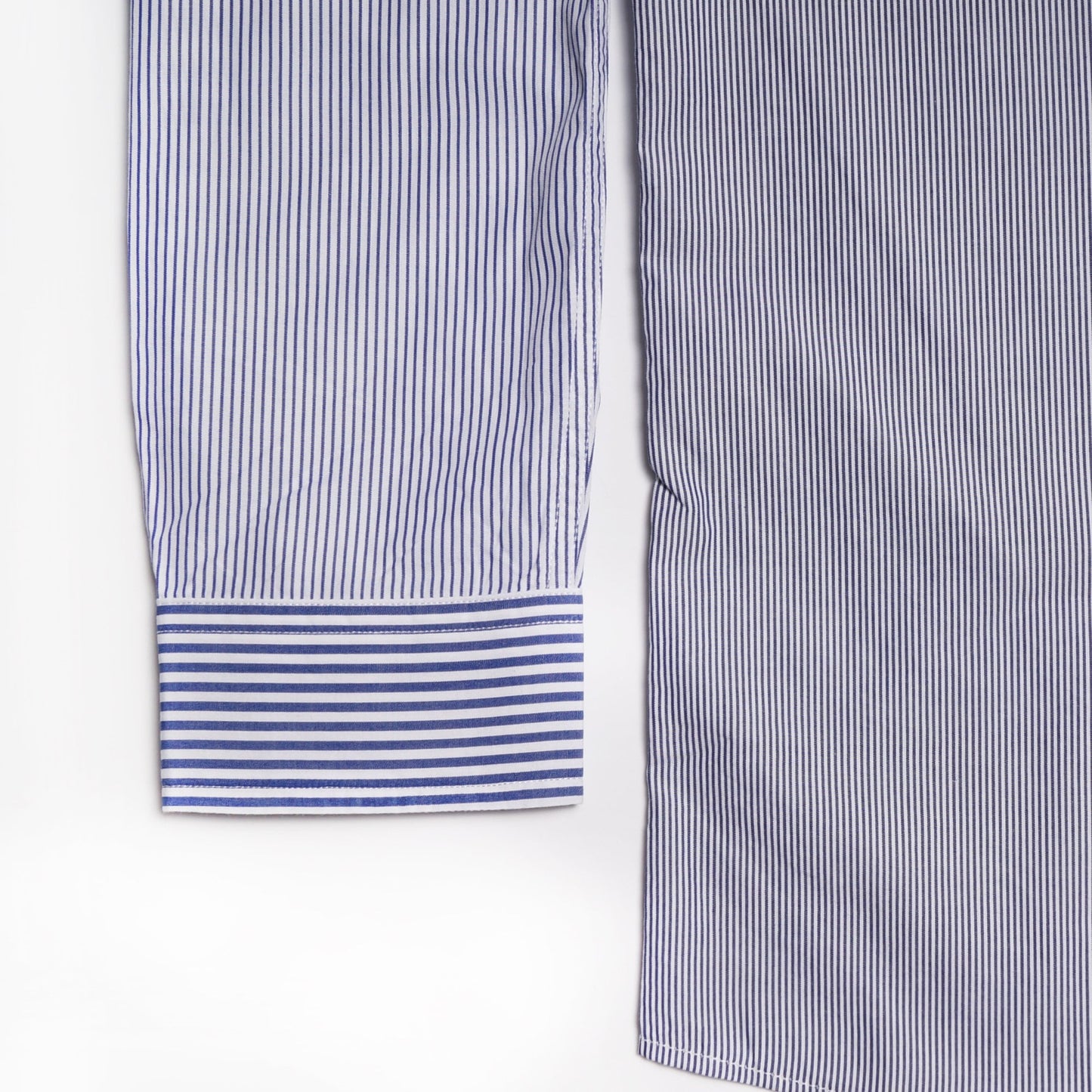 - Casual Fit Stripe Pocket Shirt - Blue/White