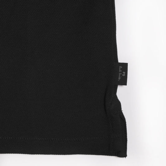 - Cotton 'Angel Monkey' Polo Shirt - Black