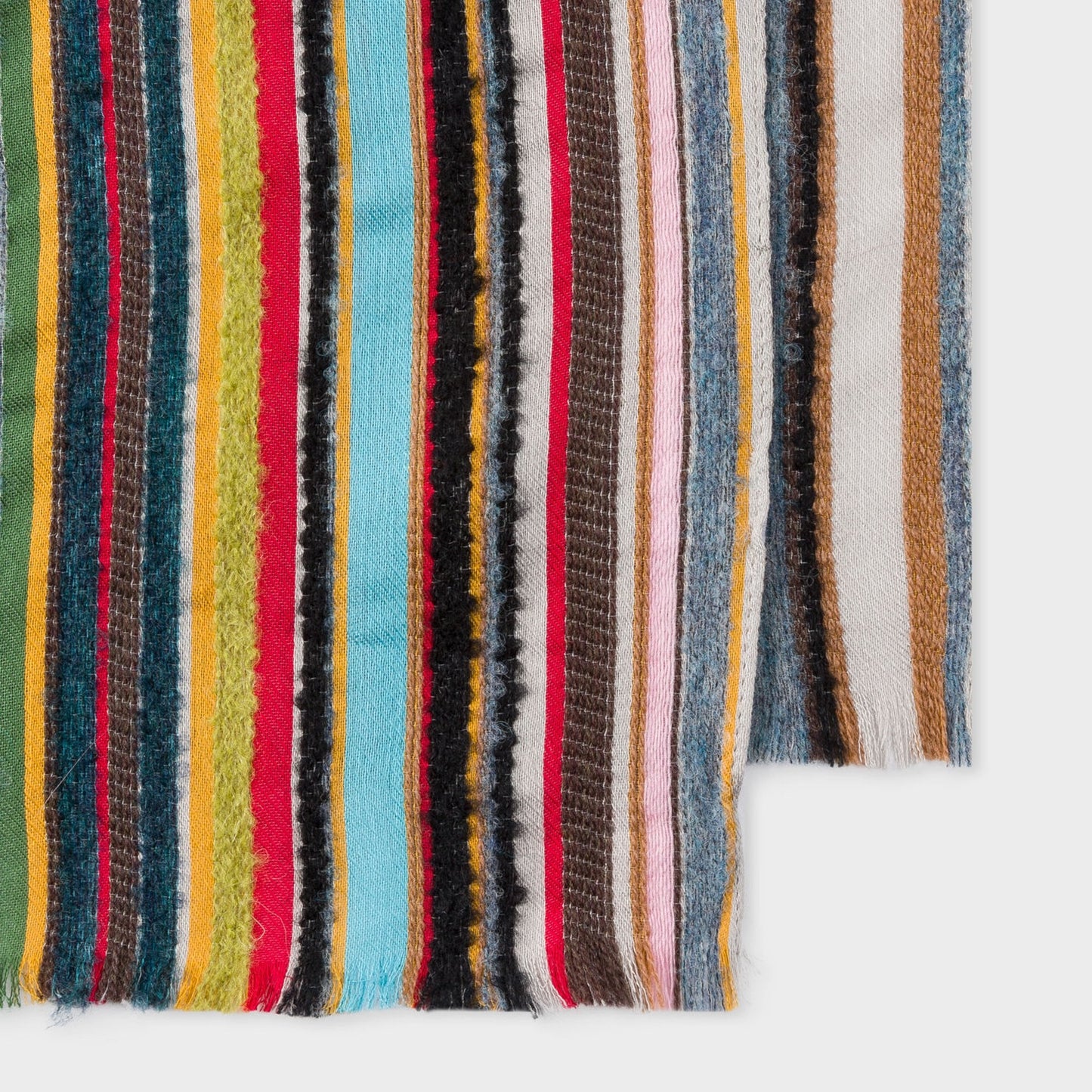- Stripe Textured Scarf - Multi