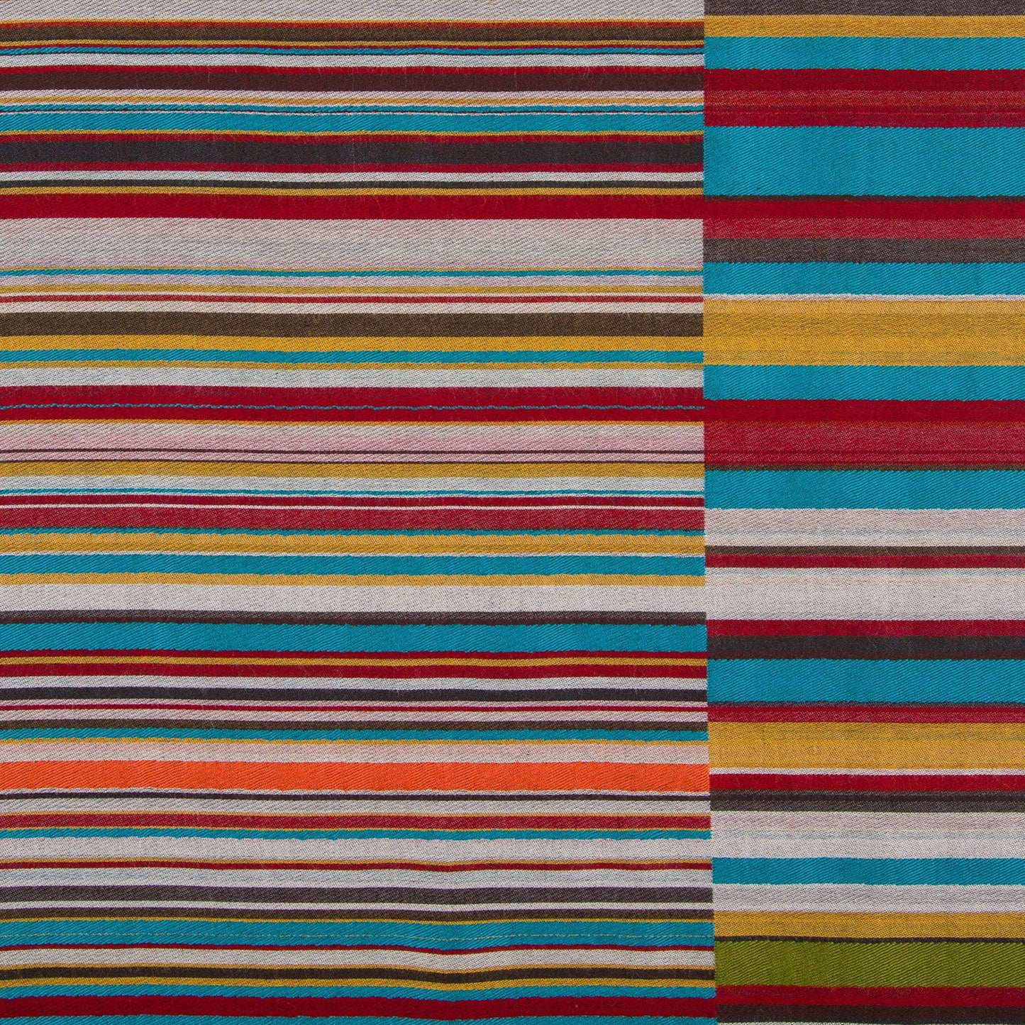 - Stripe Jacquard Scarf - Multi