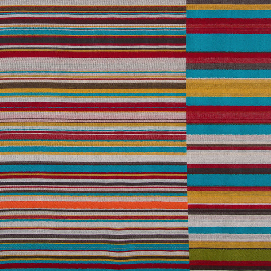 - Stripe Jacquard Scarf - Multi