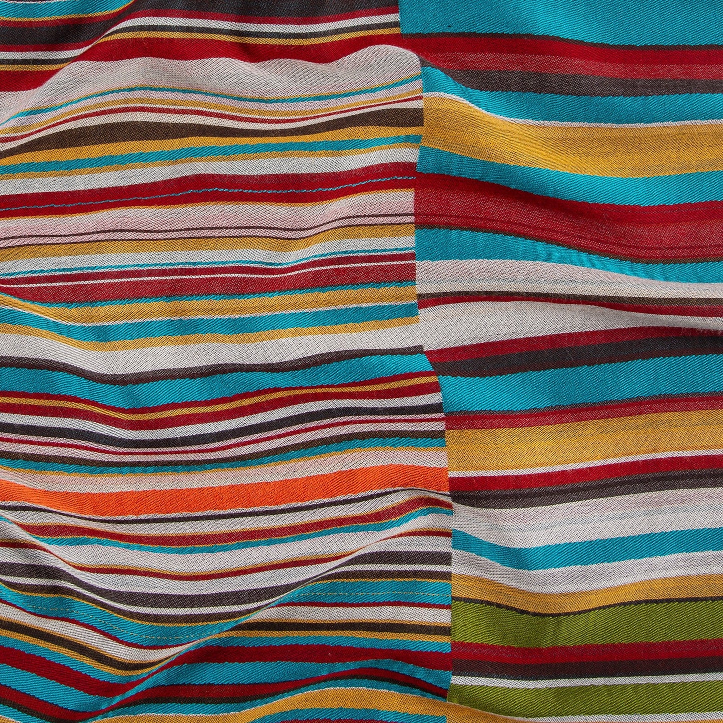 - Stripe Jacquard Scarf - Multi
