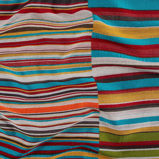 - Stripe Jacquard Scarf - Multi