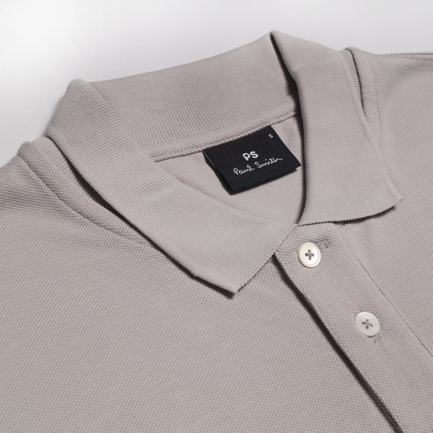 - Cotton 'Angel Monkey' Polo Shirt - Grey