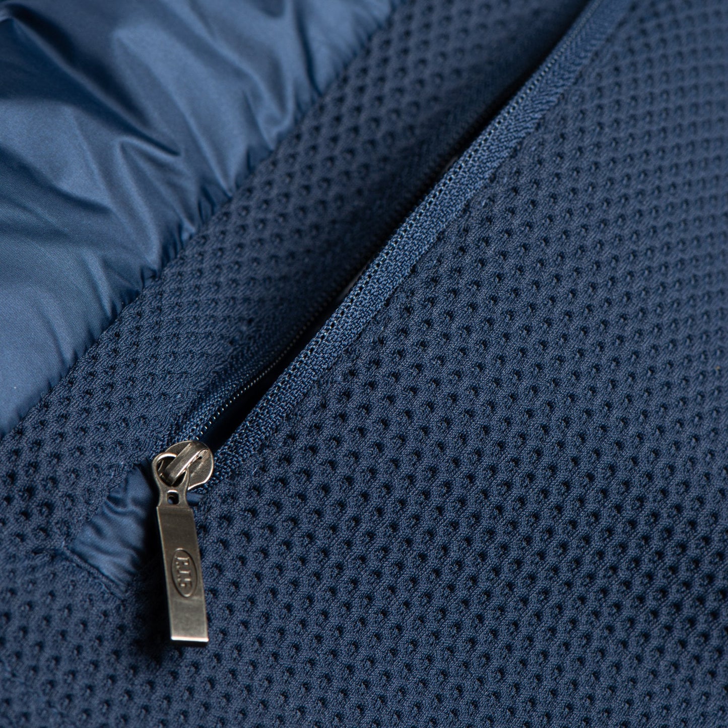 Nolan Hooded Puffer Jacket - Blue/Navy