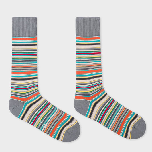 - Three Pack Multi-Stripe Socks
