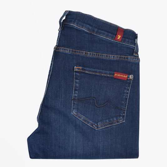 - Slimmy Tapered Stretch Tek Jeans - Dark-Blue