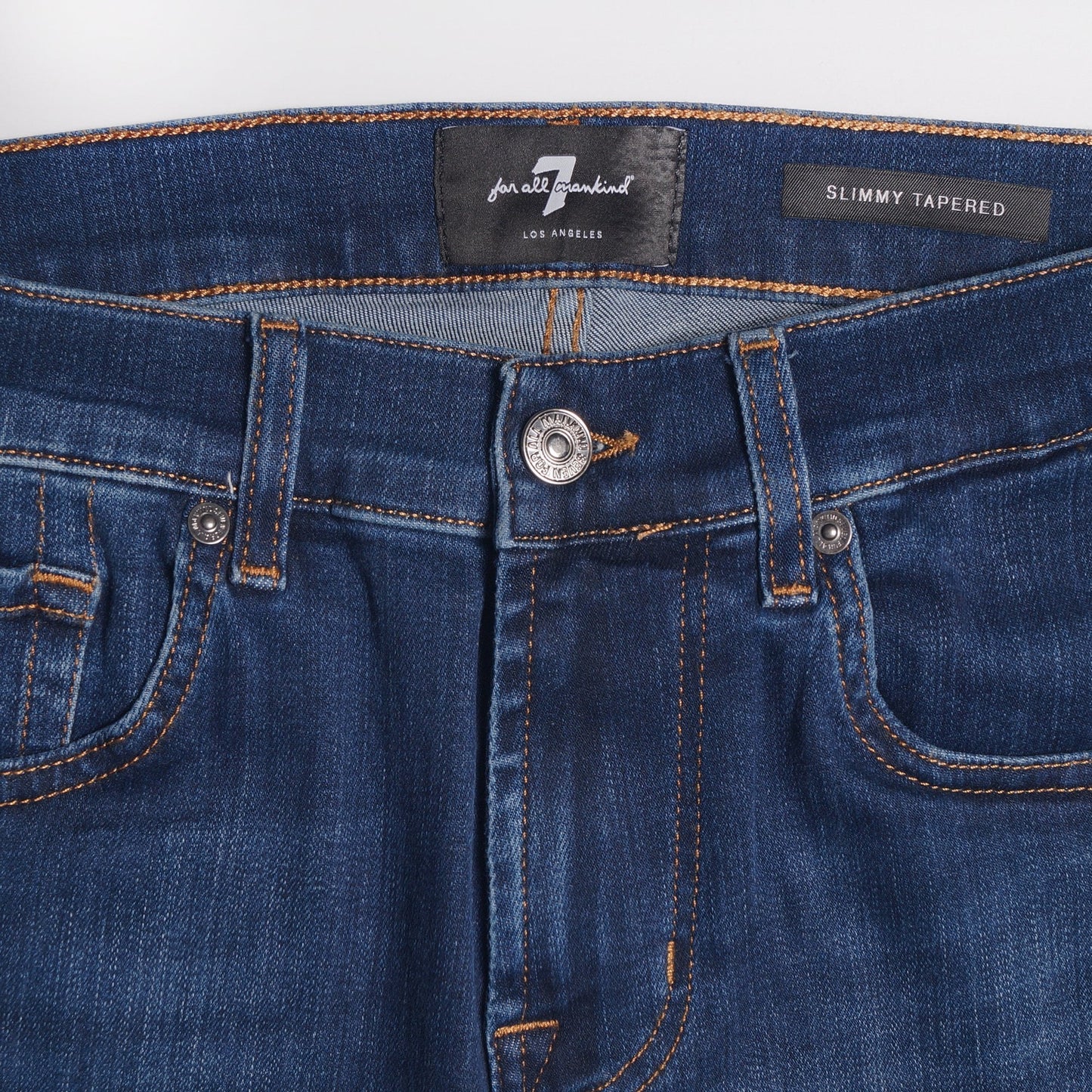 - Slimmy Tapered Stretch Tek Jeans - Dark-Blue