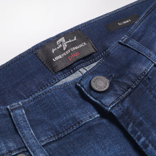 - Slimmy Luxe Performance Jeans - Dark-Blue