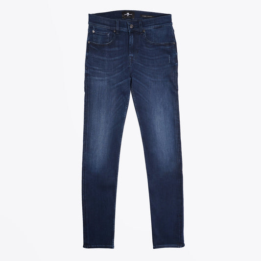 - Slimmy Tapered Stretch Tek Jeans - Dark Blue