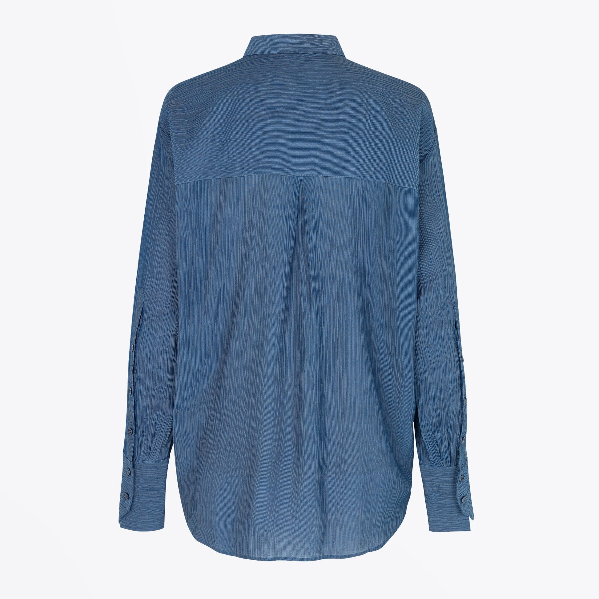Munthe Lemonade - Pleated Shirt - Blue