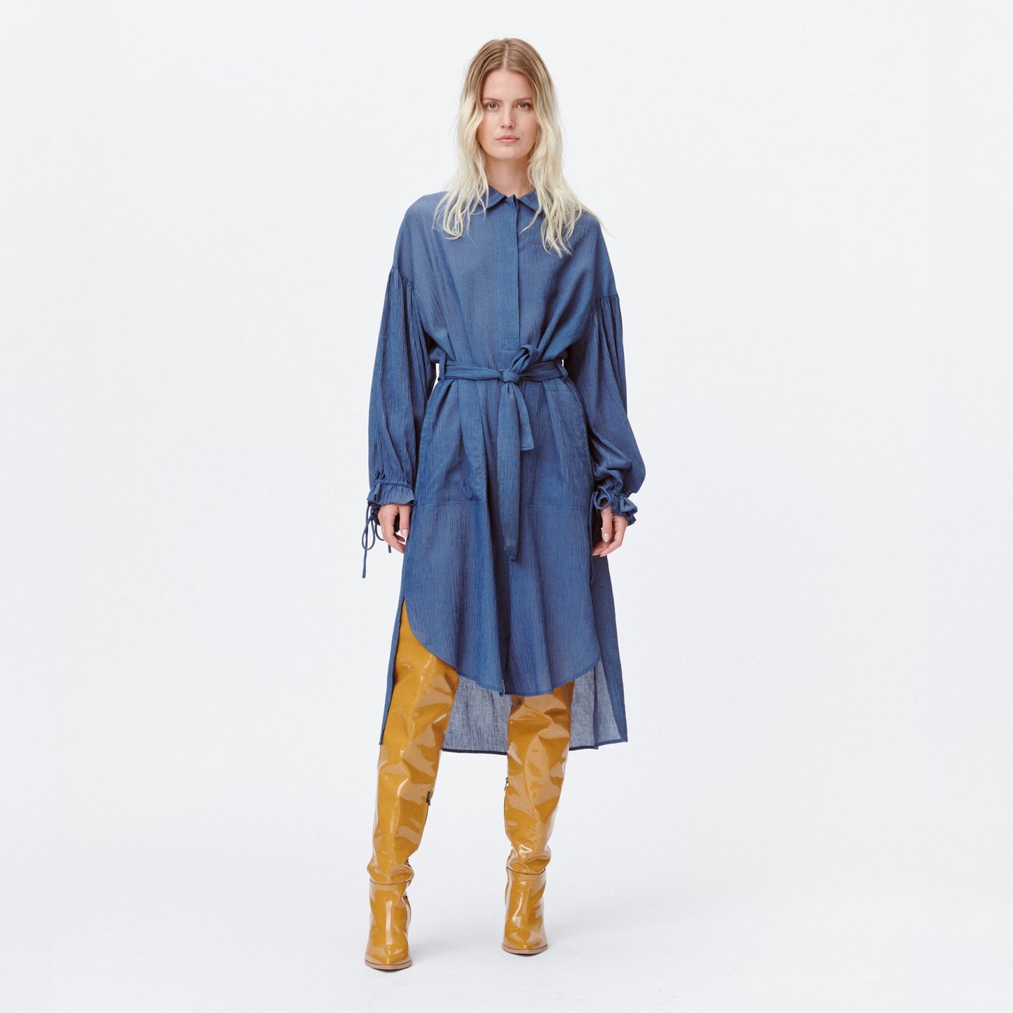 - Lynwood - Shirt Dress - Blue