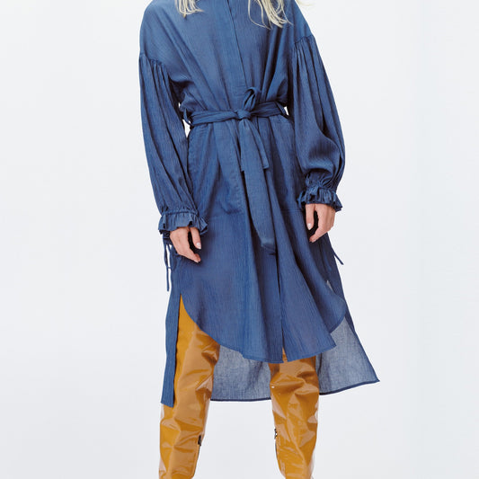 - Lynwood - Shirt Dress - Blue