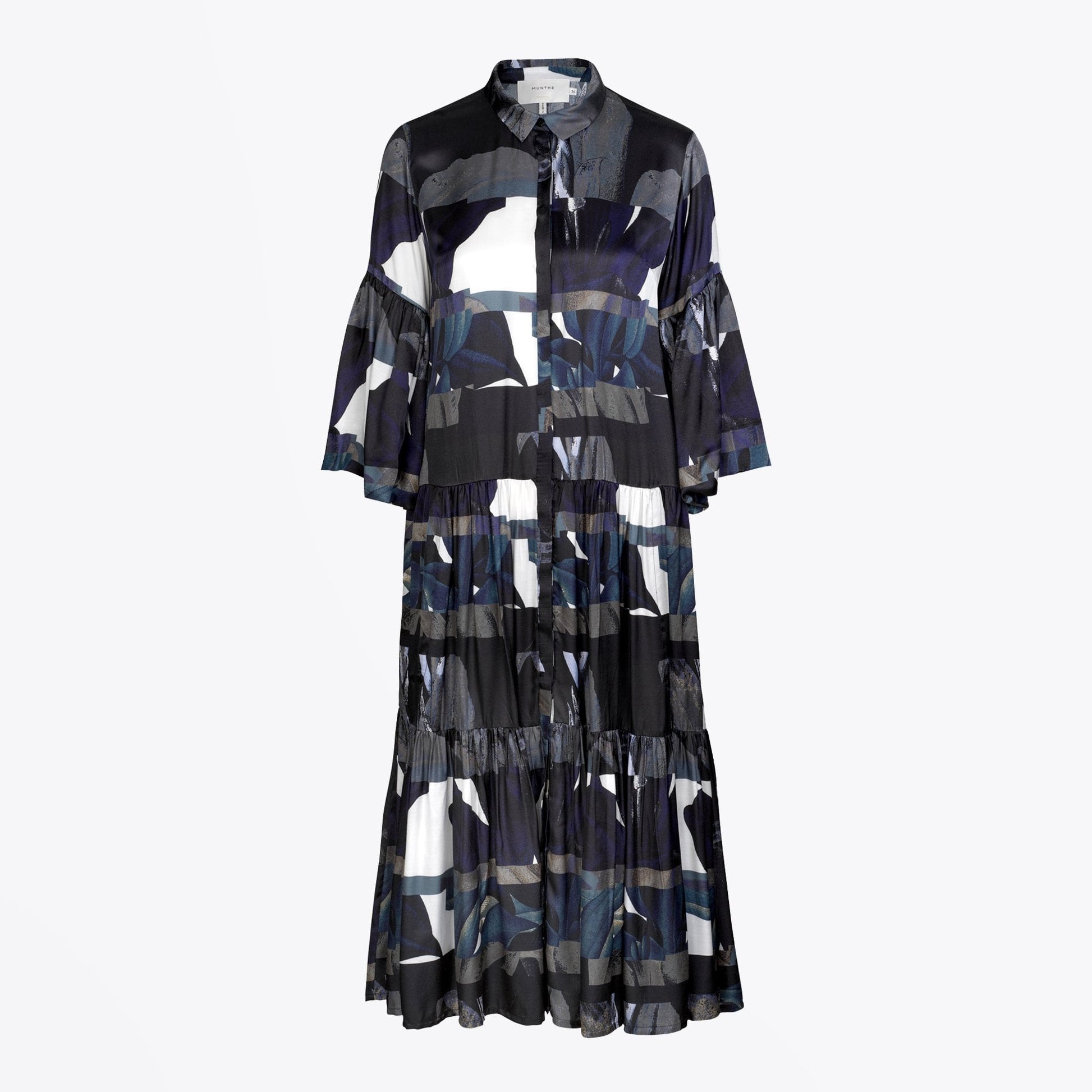 Munthe Lately - Printed Maxi Dress - Blue/Black