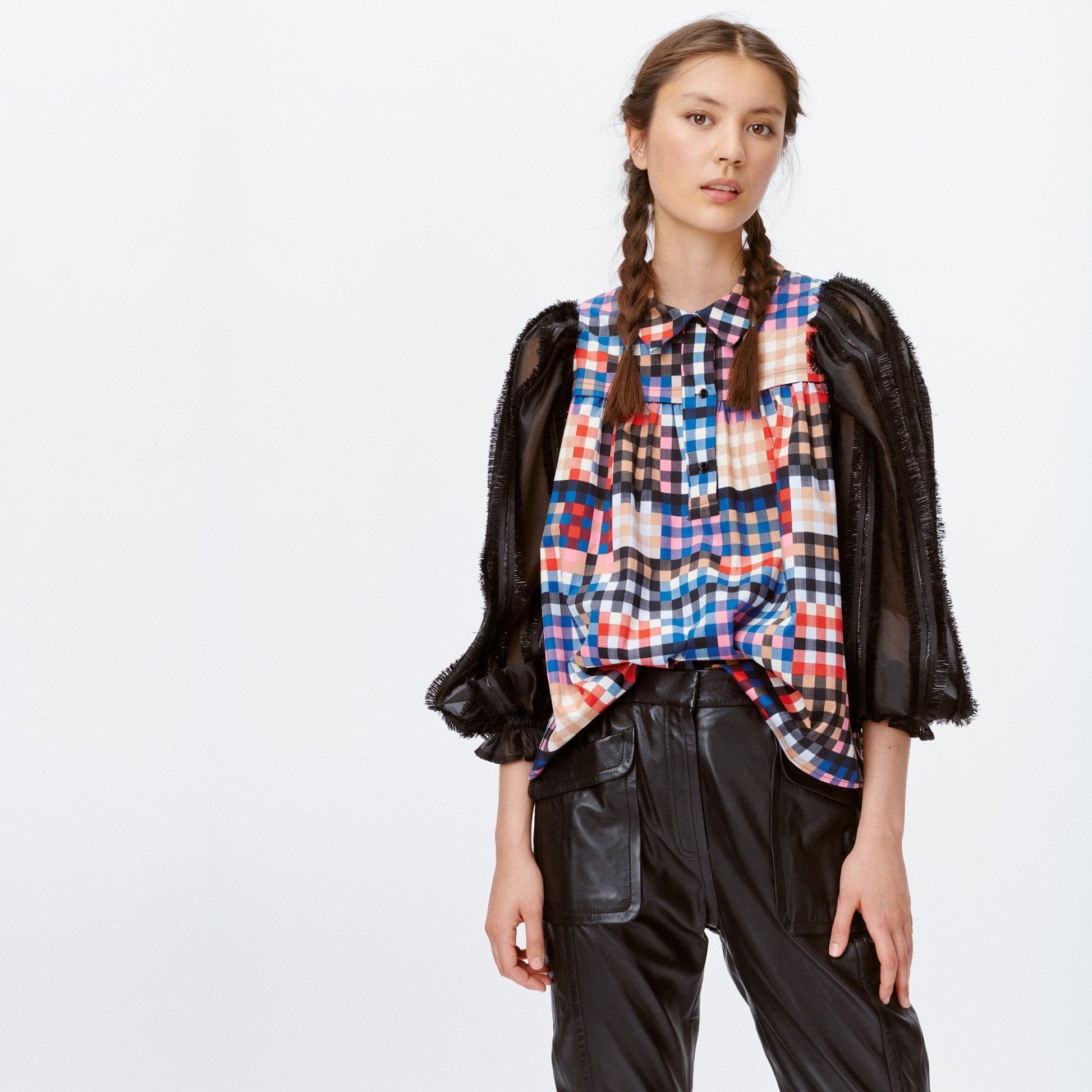 Munthe Lima - Checked Blouse - Multi/Black