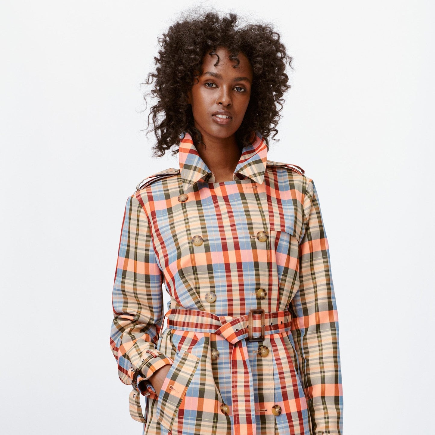 Life - Double-Breasted Trenchcoat - Multi