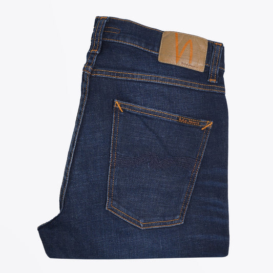 Lean Dean - Dark Deep Worn Jeans - Indigo Blue