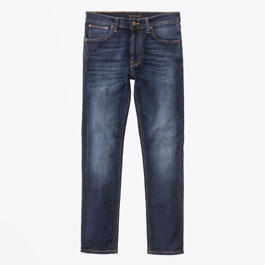 Lean Dean - Dark Deep Worn Jeans - Indigo Blue