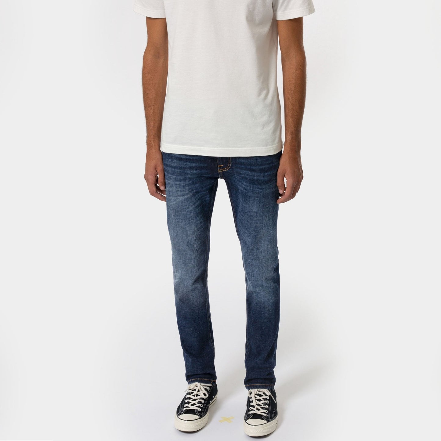 Lean Dean - Dark Deep Worn Jeans - Indigo Blue