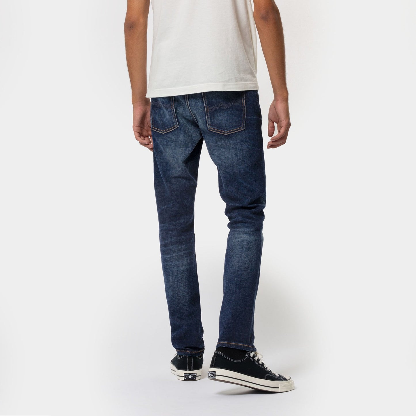 Lean Dean - Dark Deep Worn Jeans - Indigo Blue