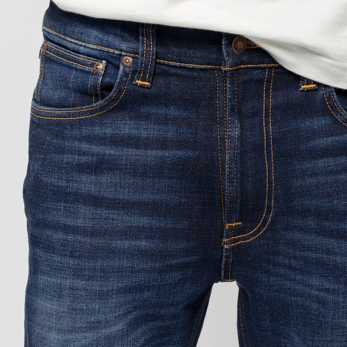 Lean Dean - Dark Deep Worn Jeans - Indigo Blue