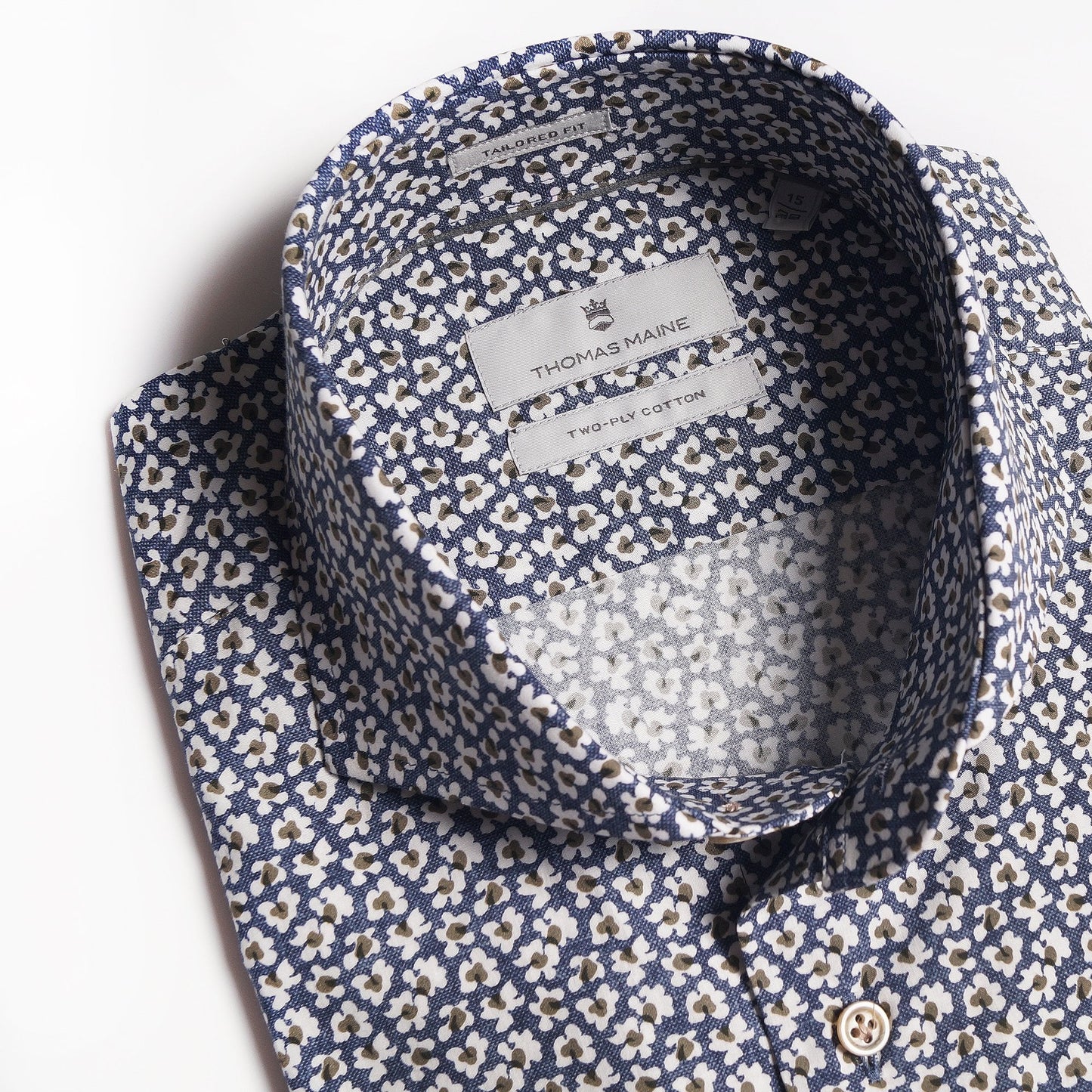 Floral Print Shirt - Navy