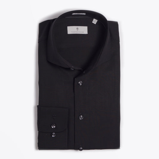 Merino Wool Shirt - Black