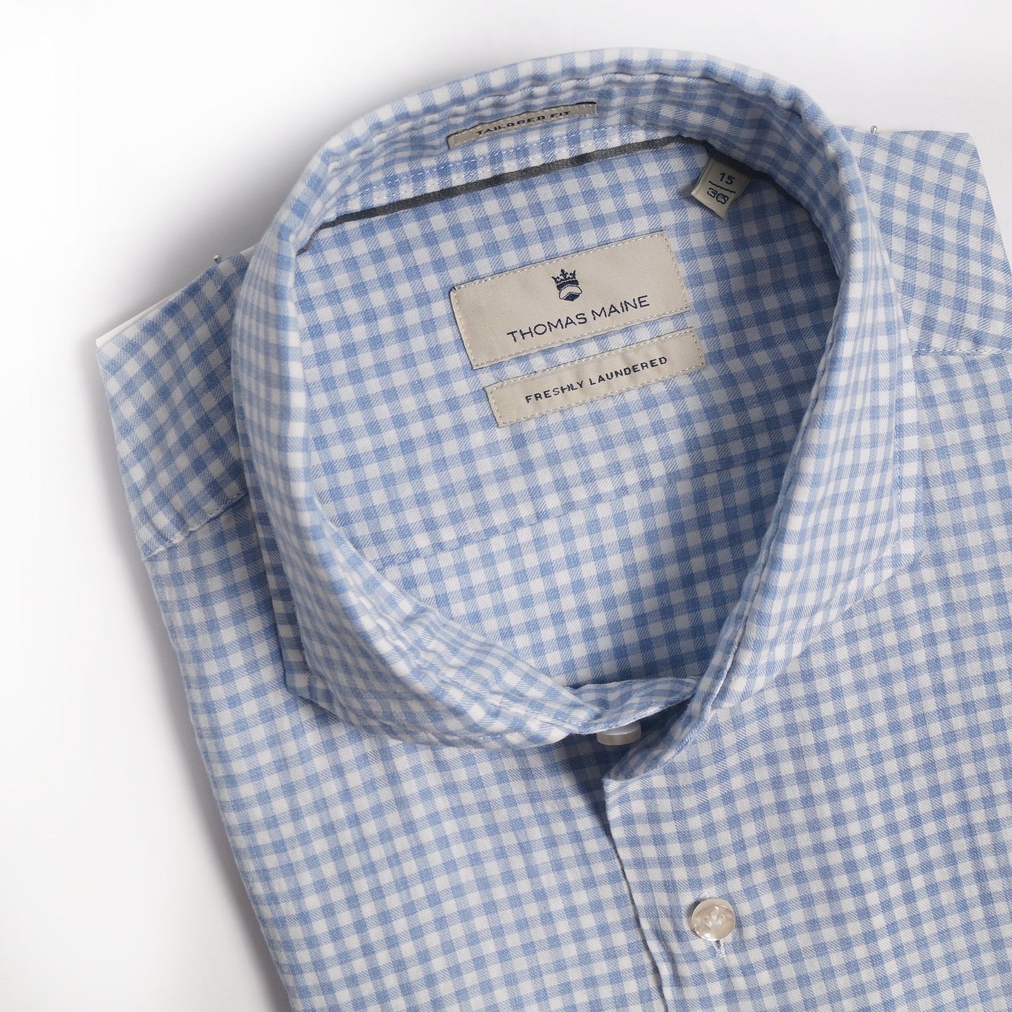 Gingham Check Shirt - Blue/White
