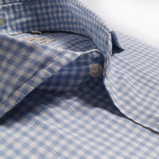 Gingham Check Shirt - Blue/White