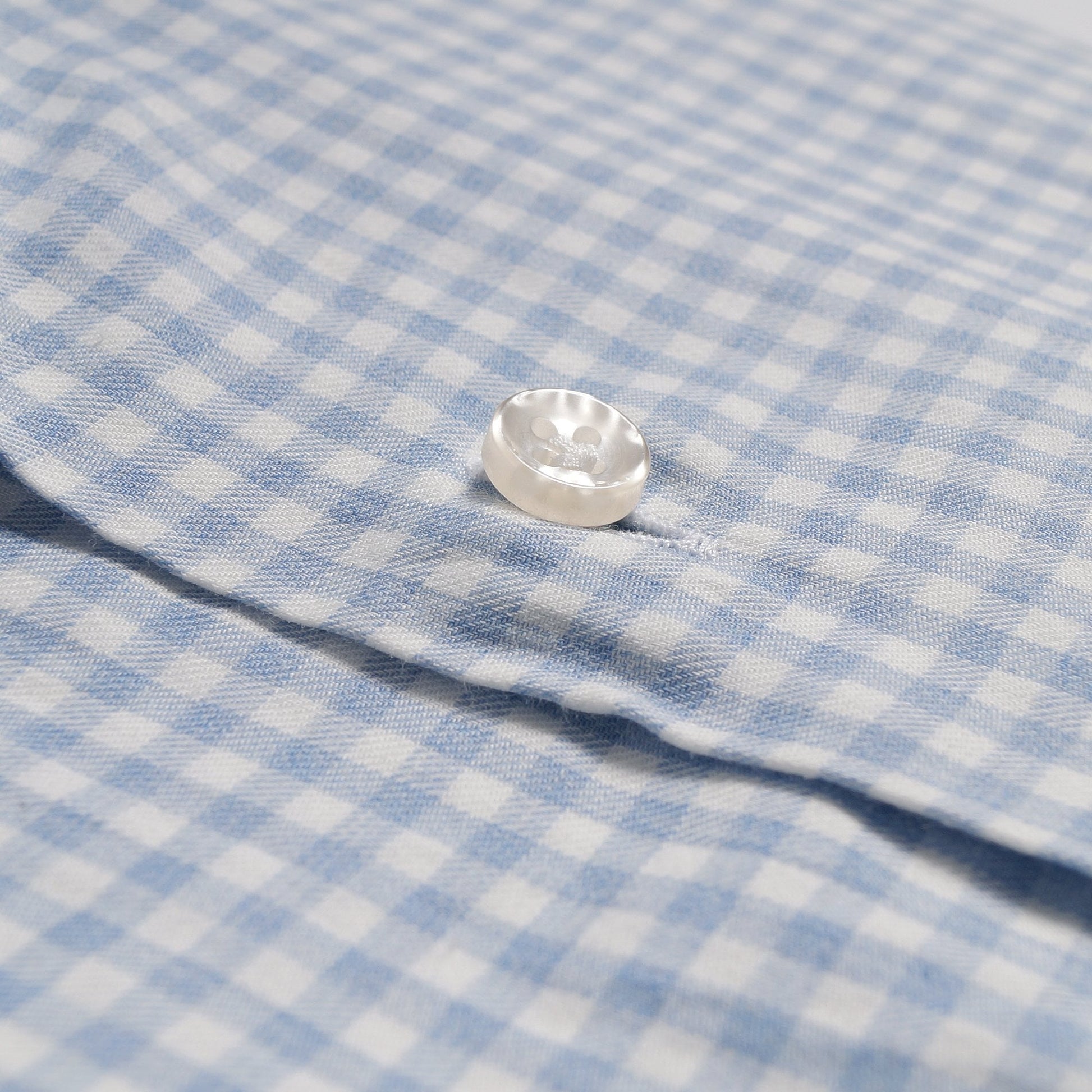 Thomas Gingham Check Shirt - Blue/White