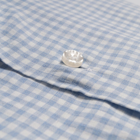 Gingham Check Shirt - Blue/White
