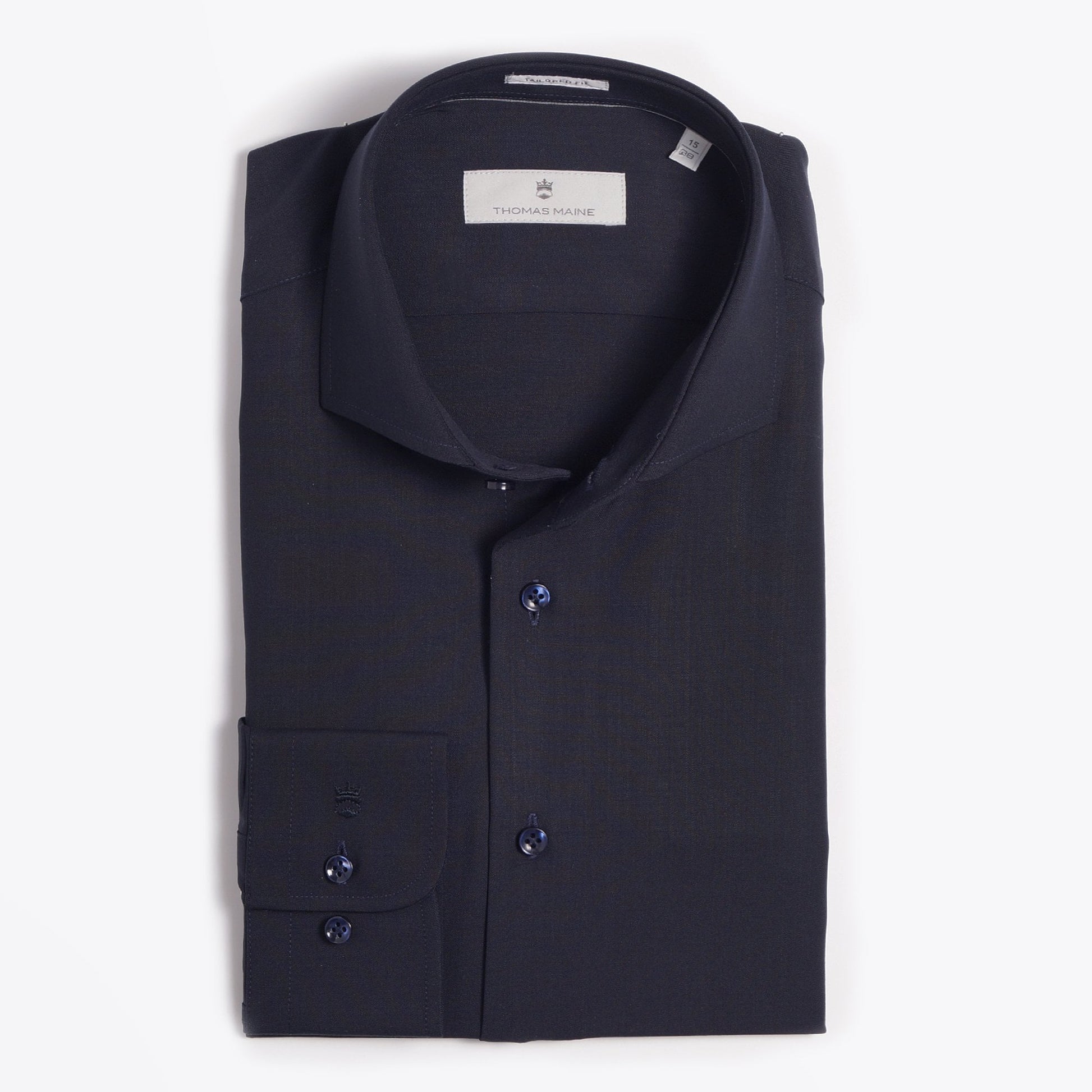 Thomas Merino Wool Shirt - Navy