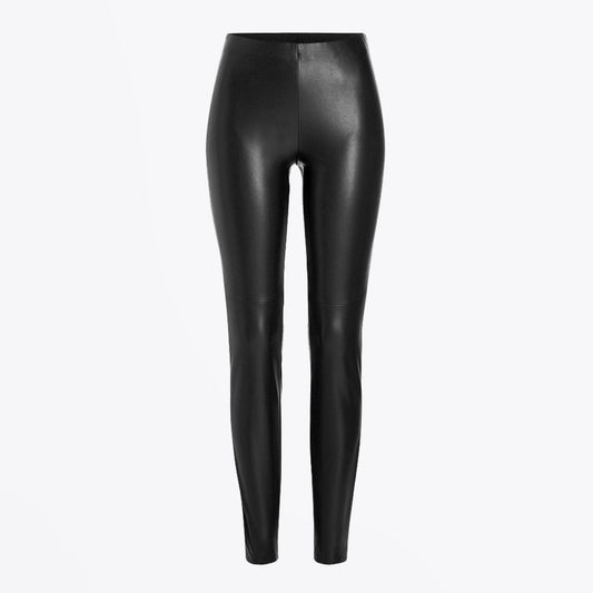 - Randa - Faux Leather Pant - Black