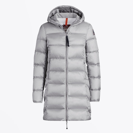 Marion Puffer Jacket - Silver/Grey