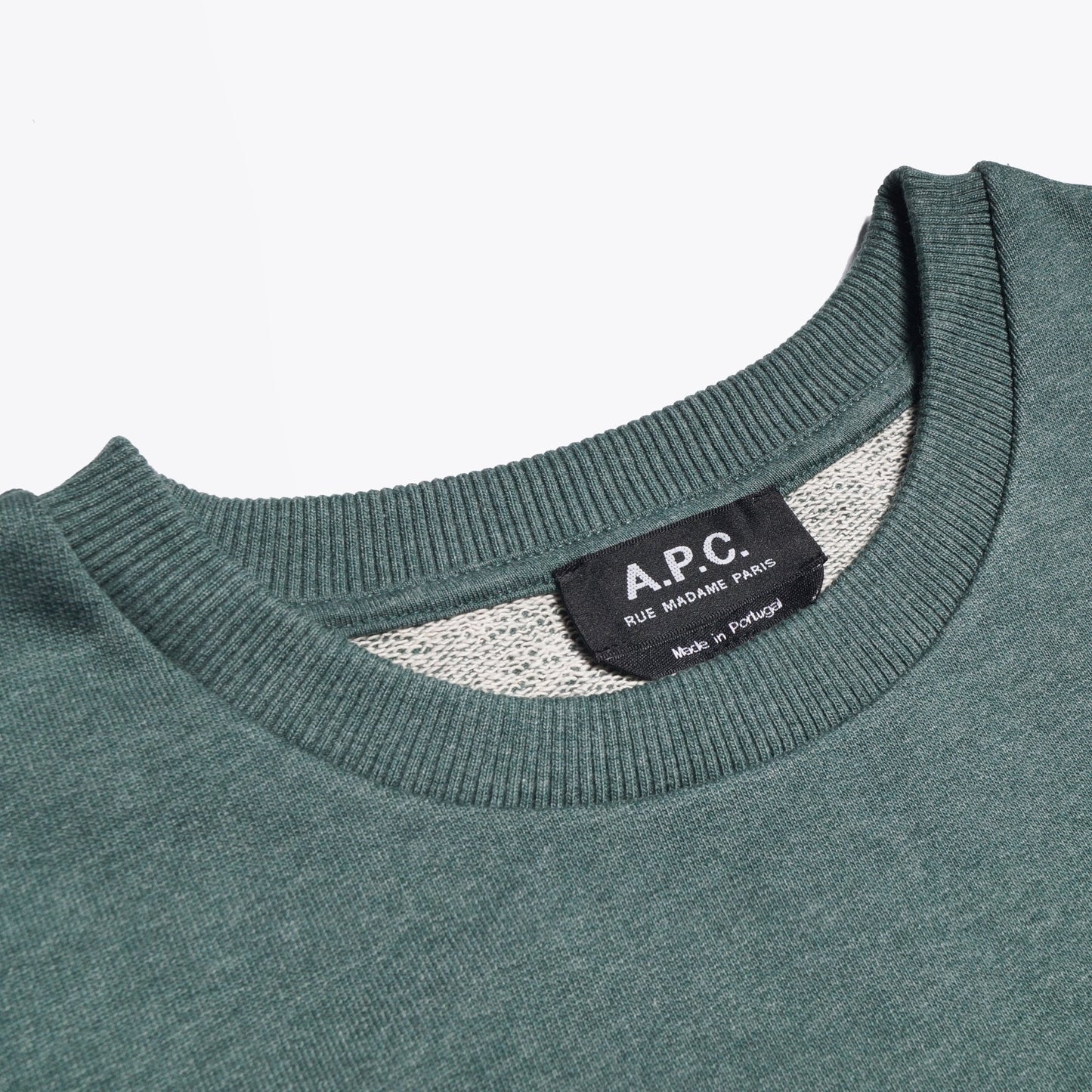 Malcolm - Collage Logo Sweater - Green Marl