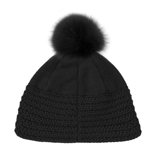 Ivy - Wool Knit Hat - Black