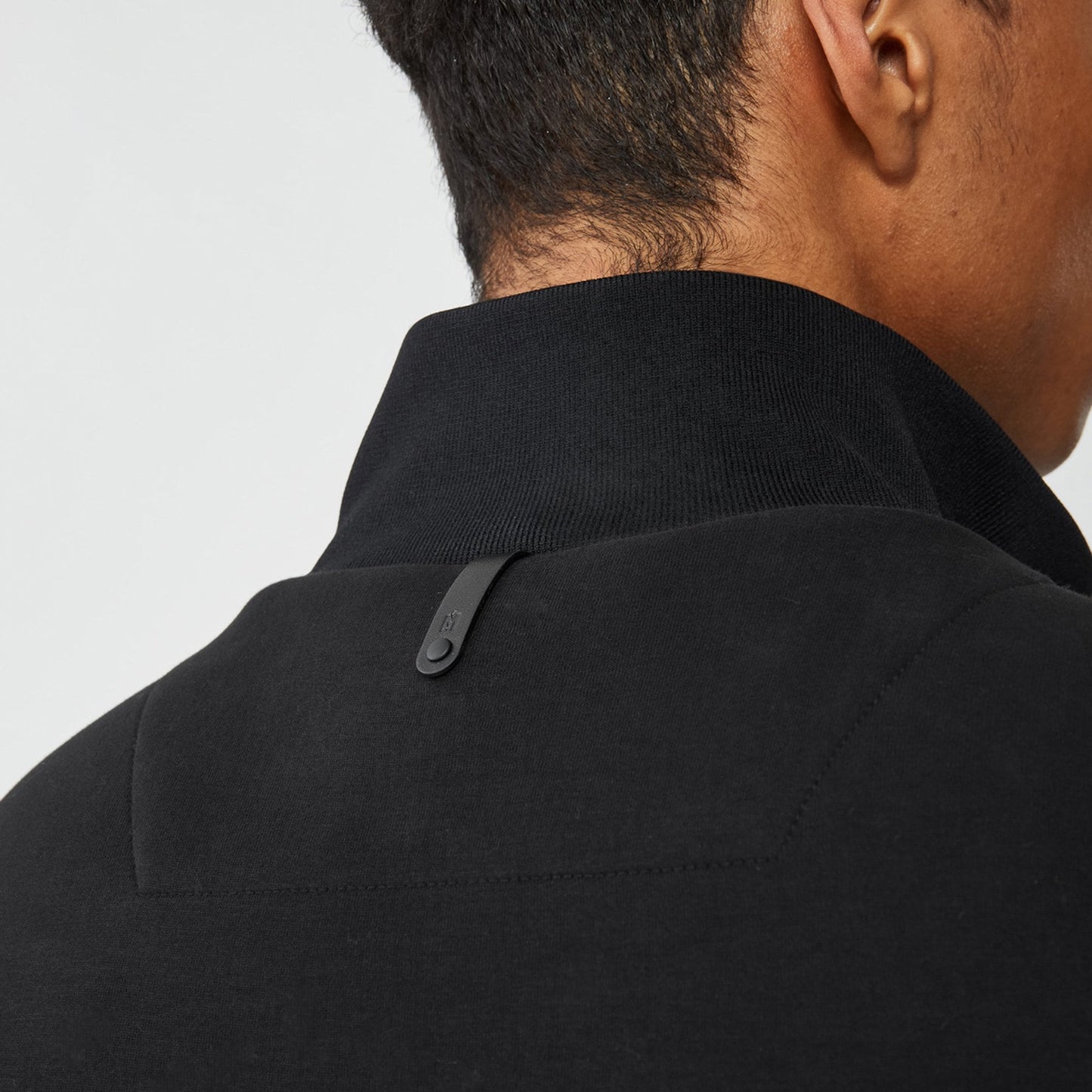 - Collin - Quilted Bomber Jacket - Black