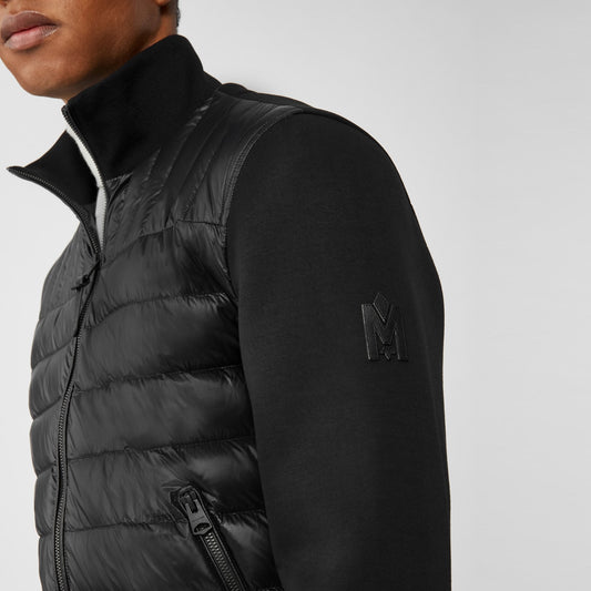 - Collin - Quilted Bomber Jacket - Black