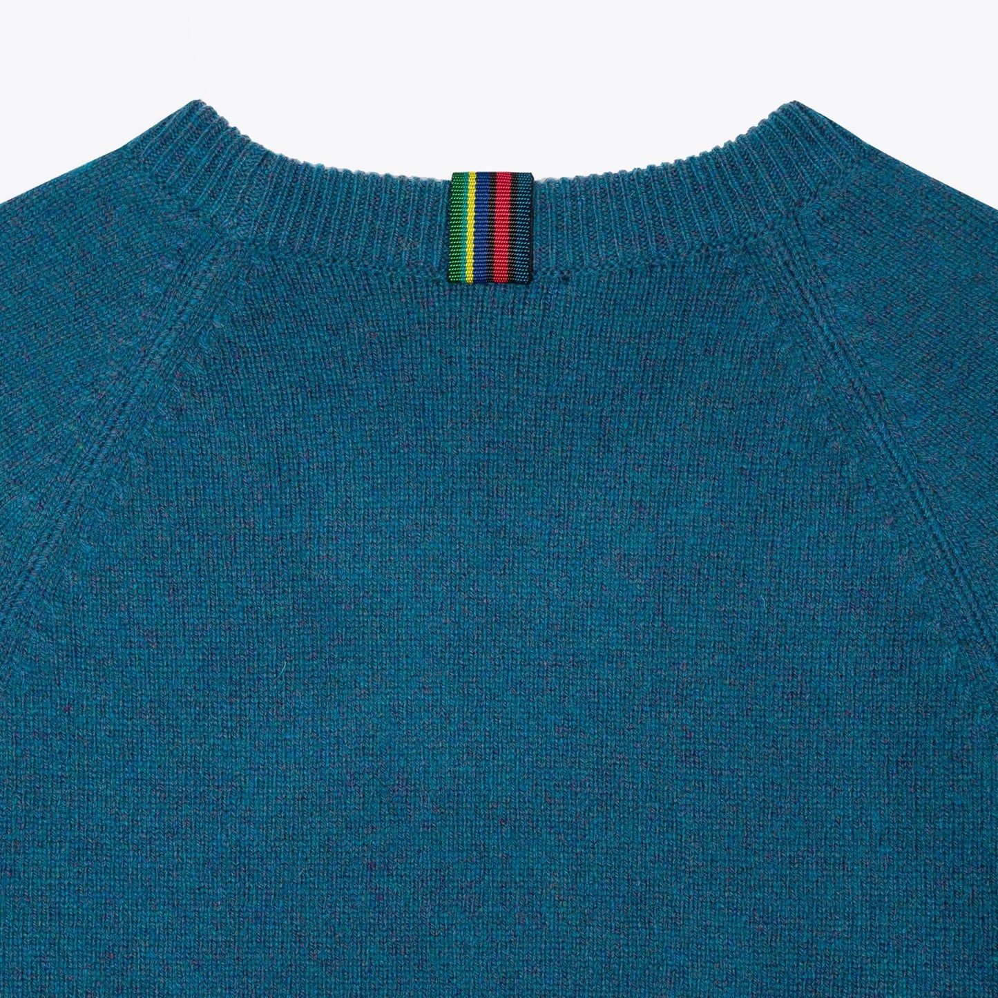 Merino Raglan Sleeve Sweater - Petrol Blue