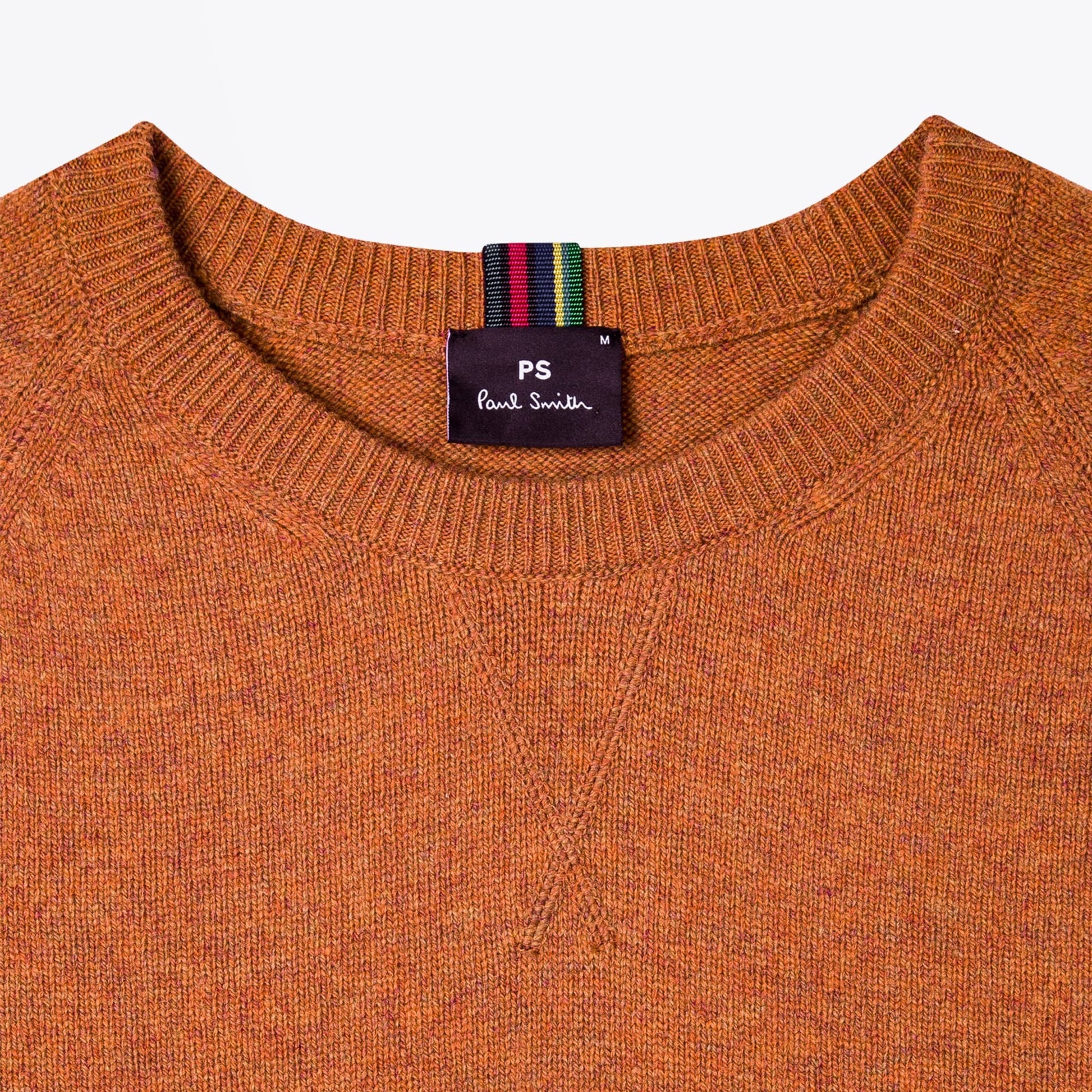 Paul Merino Raglan Sleeve Sweater - Orange