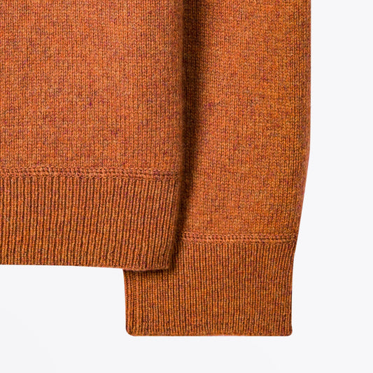 Merino Raglan Sleeve Sweater - Orange