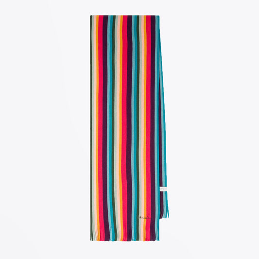 - 'Artist Stripe' Wool Scarf - Multi