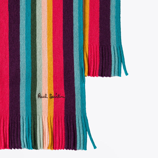 - 'Artist Stripe' Wool Scarf - Multi