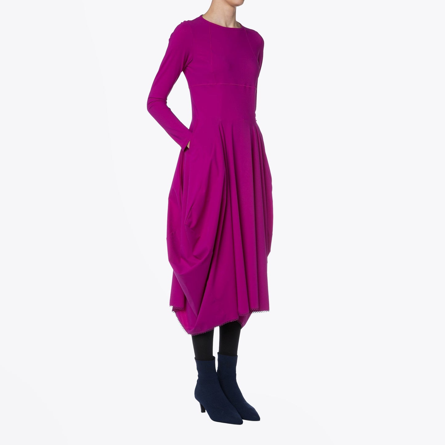 - Exclaim - High Waist Dress - Pink