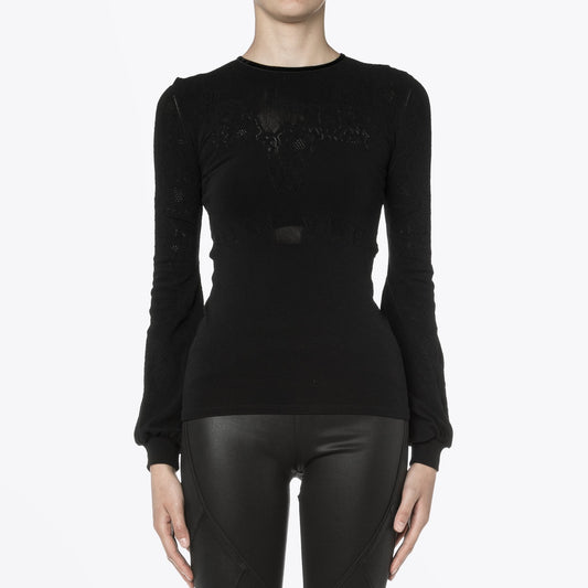 - Prompt - Skinny Seamless Sweater - Black