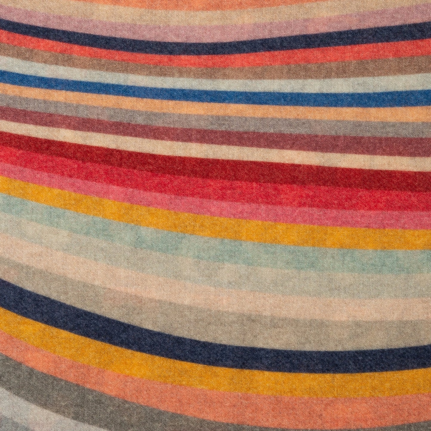 - 'Swirl' Double-Sided Wool-Blend Scarf - Multi